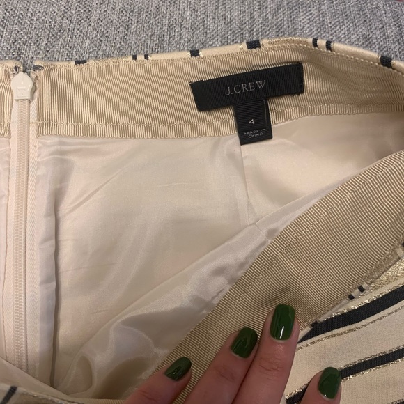 Gold and beige mini skirt - Picture 4 of 4